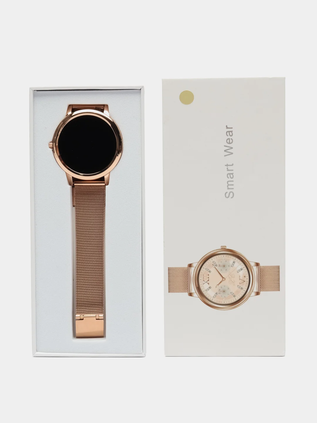 Золотой смарт часы женские наручные Smart Watch CF80 круглые