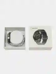 Серебряный смарт часы мужские AK03 Pro