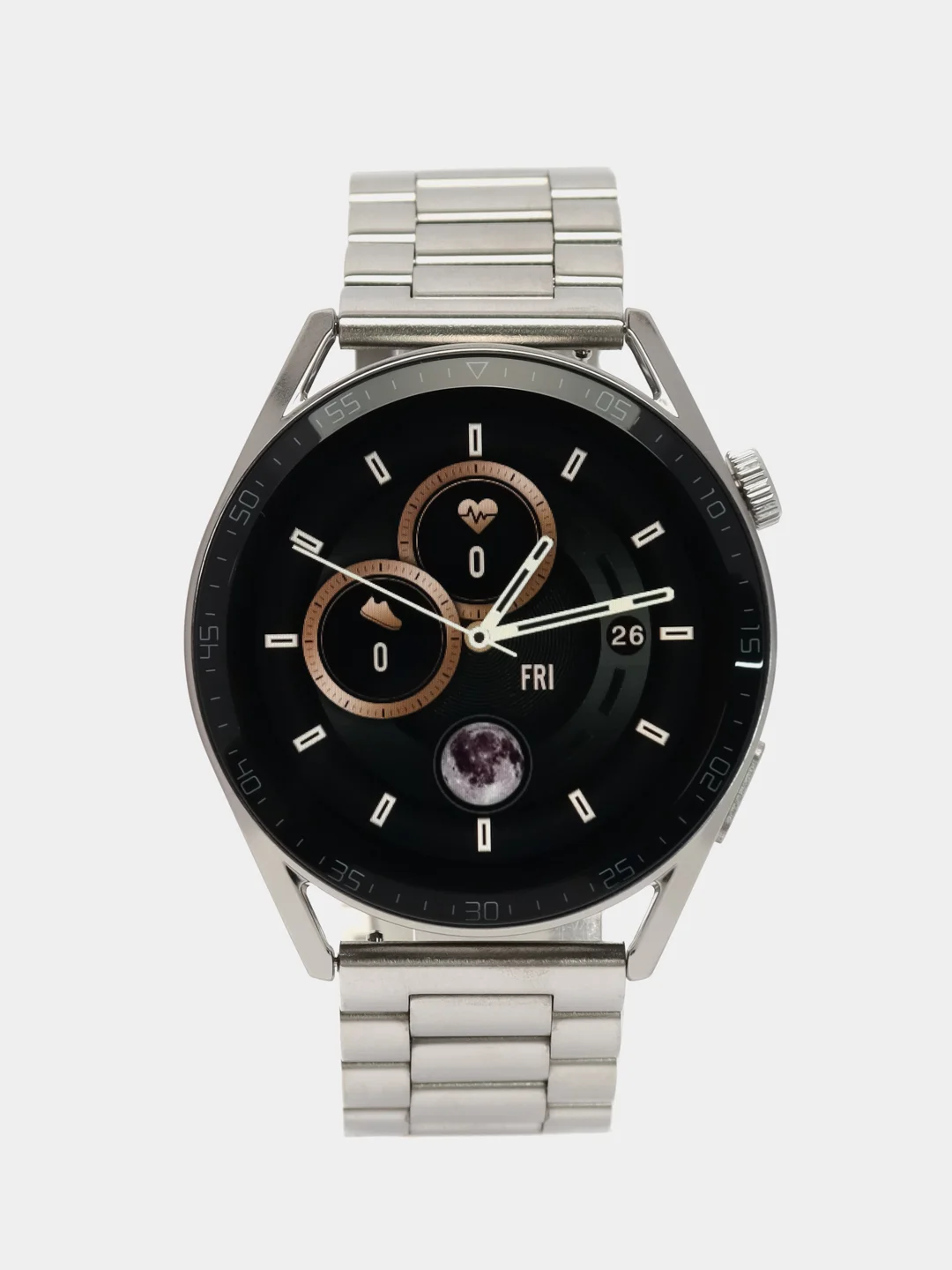Серебряный смарт часы мужские AK03 Pro
