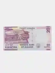 Иностранная купюра 20 квача Малави