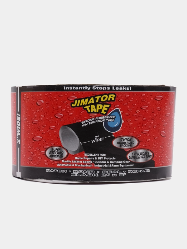 Водонепроницаемая изоляционная самоклеящаяся лента Jimator Tape черная изолента пропуски