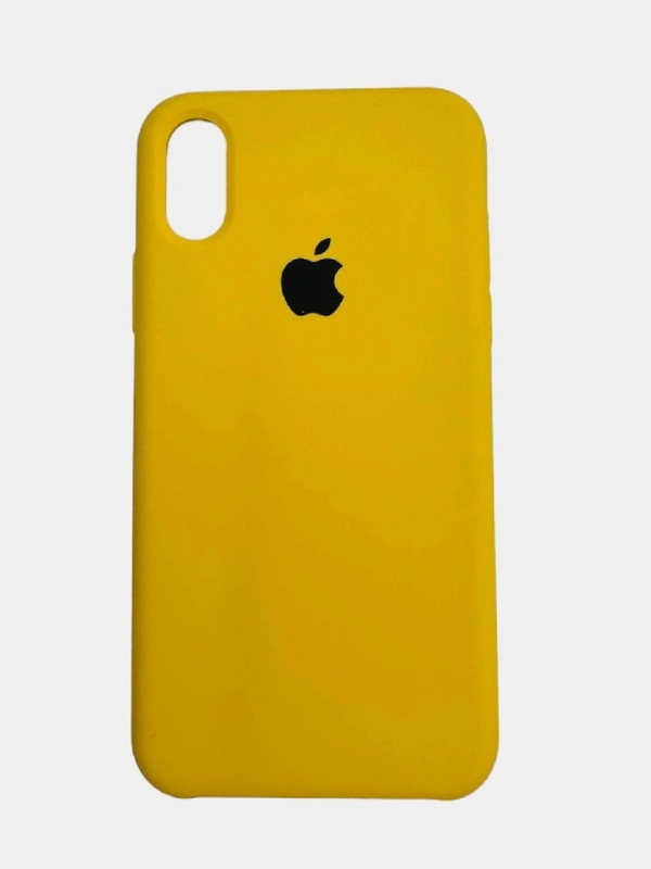 Чехол SILICONE COVER для iPhone X/XS, тёмно-жёлтый
