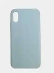 Чехол SILICONE COVER для iPhone X XS, светло-голубой