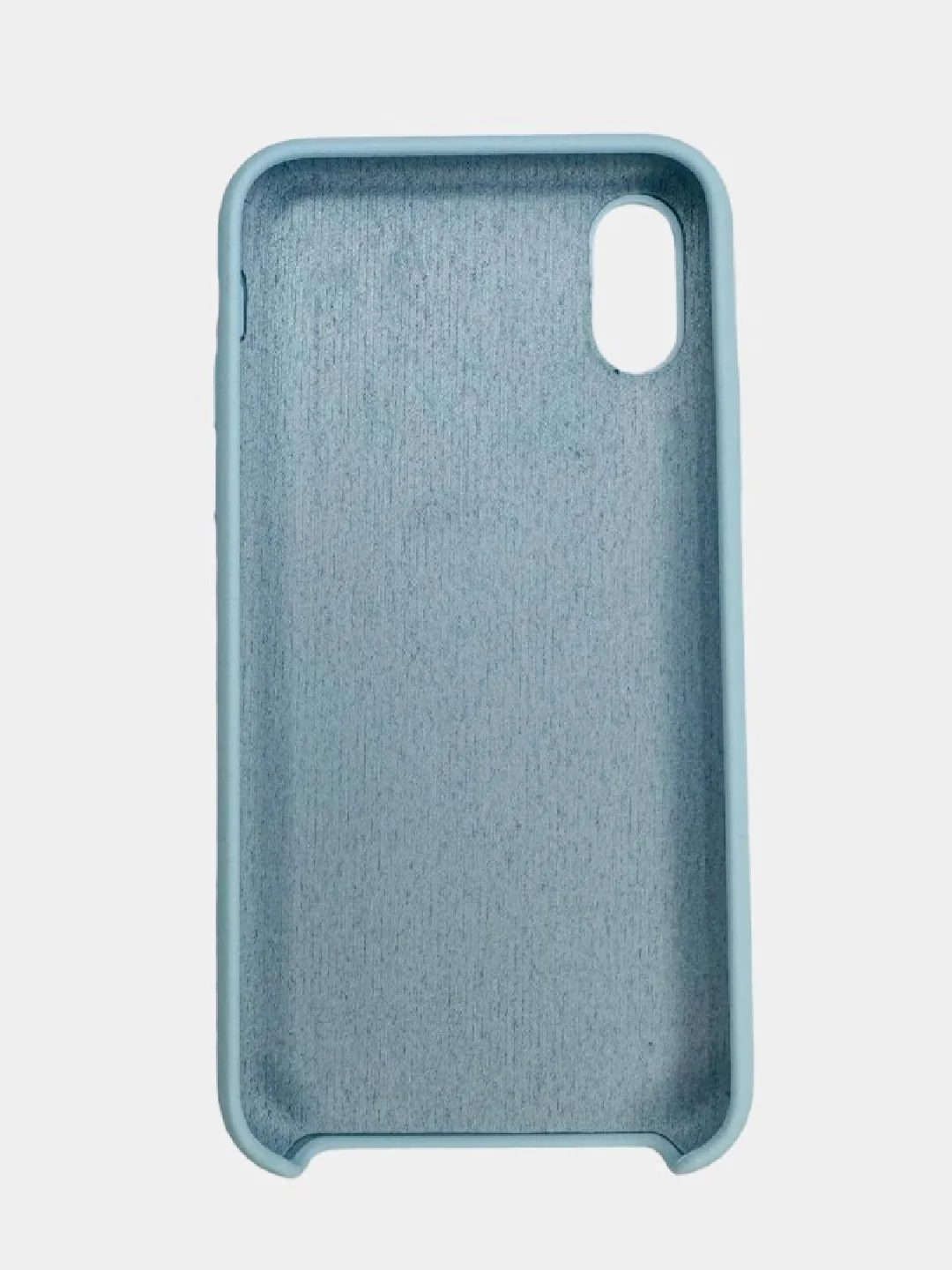 Чехол SILICONE COVER для iPhone X XS, светло-голубой