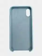 Чехол SILICONE COVER для iPhone X XS, светло-голубой