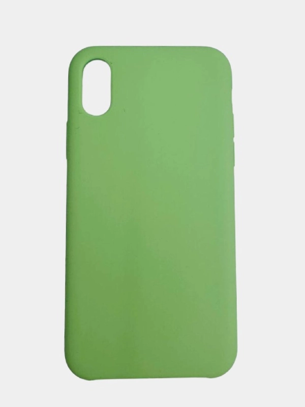 Чехол SILICONE COVER для iPhone X/XS, светло-зелёный