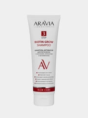 Шампунь-активатор для роста волос ARAVIA, с биотином, кофеином и витаминами, 250 мл