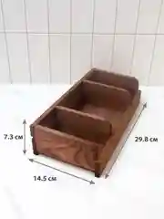 Коричневый подстава деревянная для бумажных салфеток/салфетница деревянная/подставка/органайзер