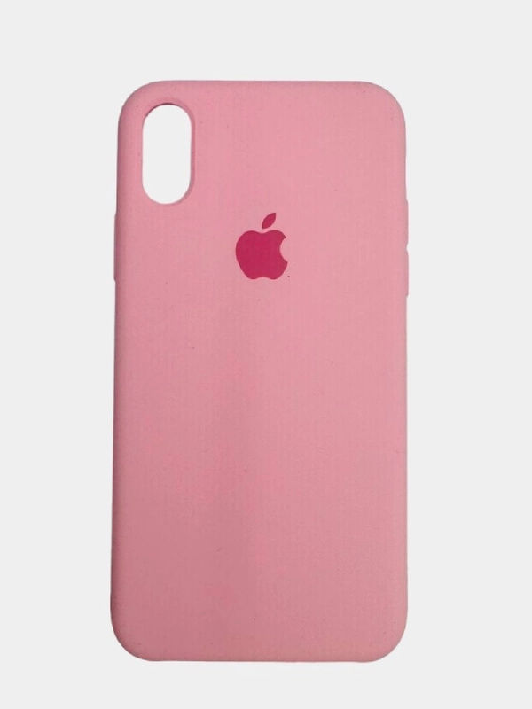 Чехол SILICONE COVER для iPhone X/XS,розовый