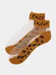 Женские носки, следки, леопард, носочки, капроновые