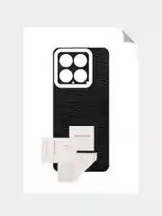 Угольный защитная пленка для Xiaomi 14 под карбон,кожу,назад,на зад,заднюю часть,карбоновая,кожаная