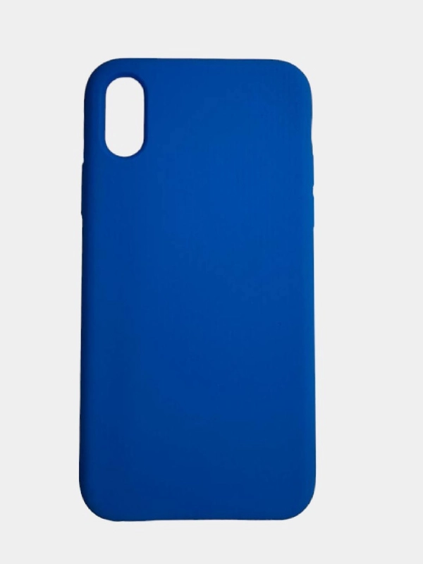 Чехол SILICONE COVER для iPhone X/XS, тёмно-голубой
