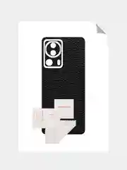 Угольный защитная пленка для Xiaomi 13 Lite под карбон, кожу,назад,на зад,заднюю,карбоновая,кожаная