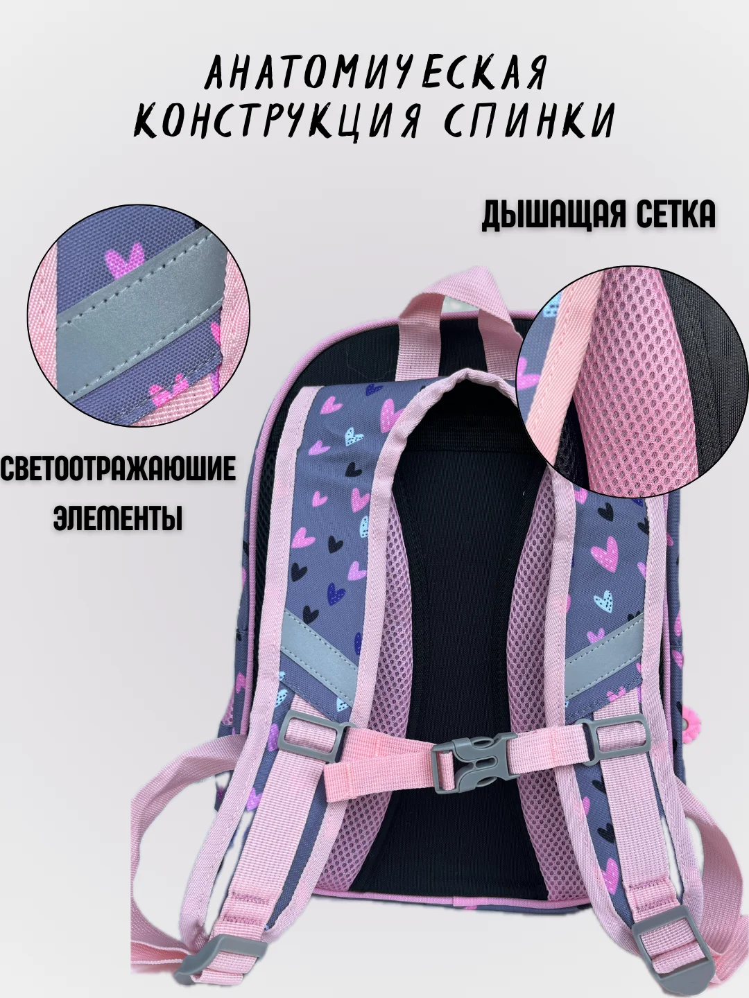 Конфетный рюкзак ортопедический для начальных классов, ранец школьный для девочек, детский портфель