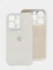 Белый чехол iPhone, Айфон 11, 13, 14, 15, 16 Про Макс, Pro Max, силиконовый