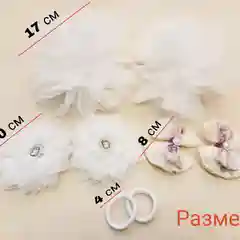 Бант для волос, набор для девочки, ручная работа