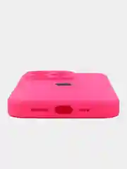Фуксия чехол iPhone, Айфон 11, 13, 14, 15, 16 Про Макс, Pro Max, силиконовый