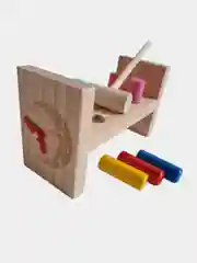 Деревянная развивающая игра "Стучалка".Цвета