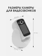 Белый видеоняня с обзором 360 wifi/ управление с телефона для новорожденных/ Видеонаблюдение