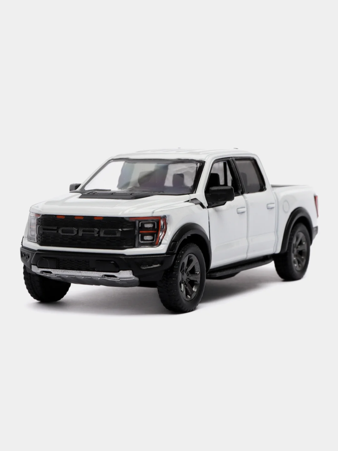 Белый машинка металлическая Kinsmart 1:46 2022 Ford F-150 Raptor Livery Edition KT5436D