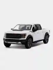 Белый машинка металлическая Kinsmart 1:46 2022 Ford F-150 Raptor Livery Edition KT5436D
