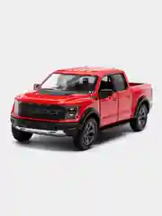 Красный машинка металлическая Kinsmart 1:46 2022 Ford F-150 Raptor Livery Edition KT5436D