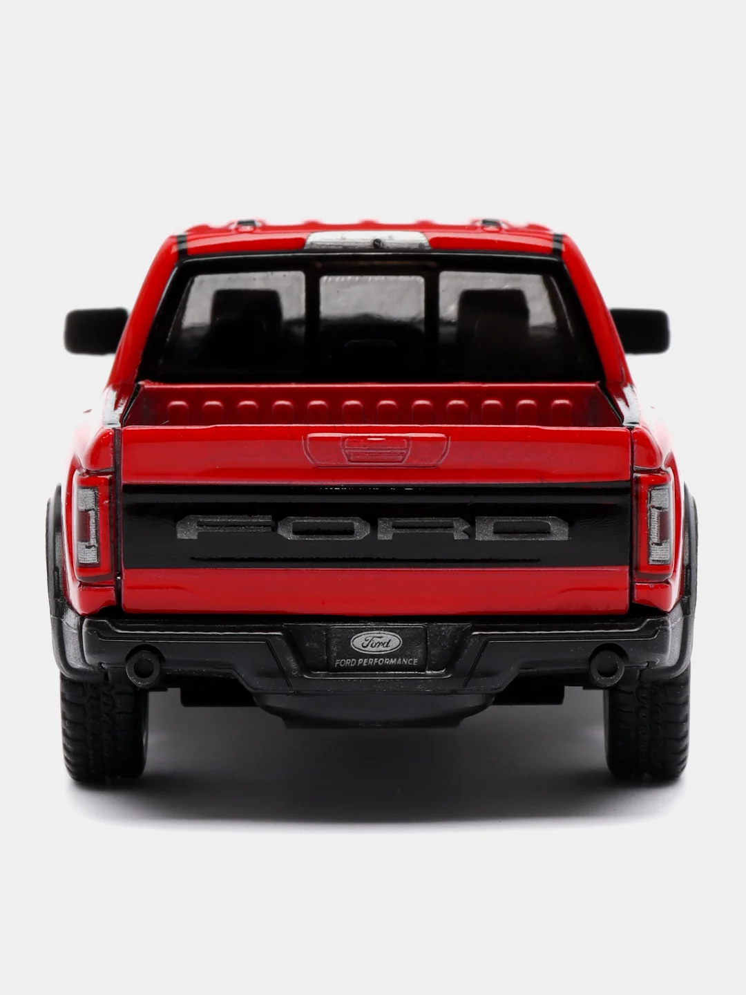 Красный машинка металлическая Kinsmart 1:46 2022 Ford F-150 Raptor Livery Edition KT5436D