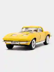 Желтый машина металлическая Kinsmart 1963 CORVETTE STING RAY KT5358D