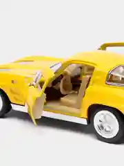 Желтый машина металлическая Kinsmart 1963 CORVETTE STING RAY KT5358D