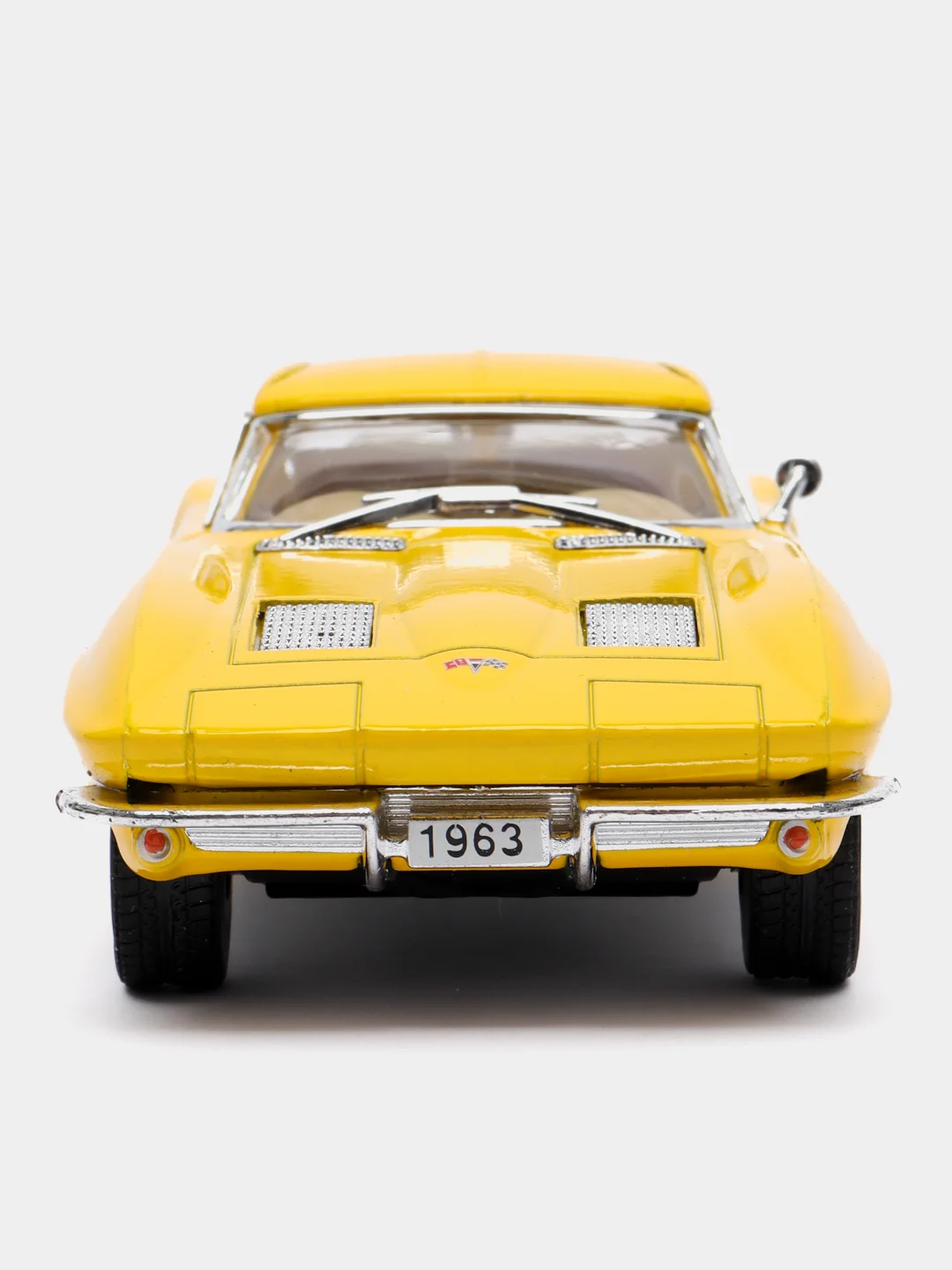 Желтый машина металлическая Kinsmart 1963 CORVETTE STING RAY KT5358D