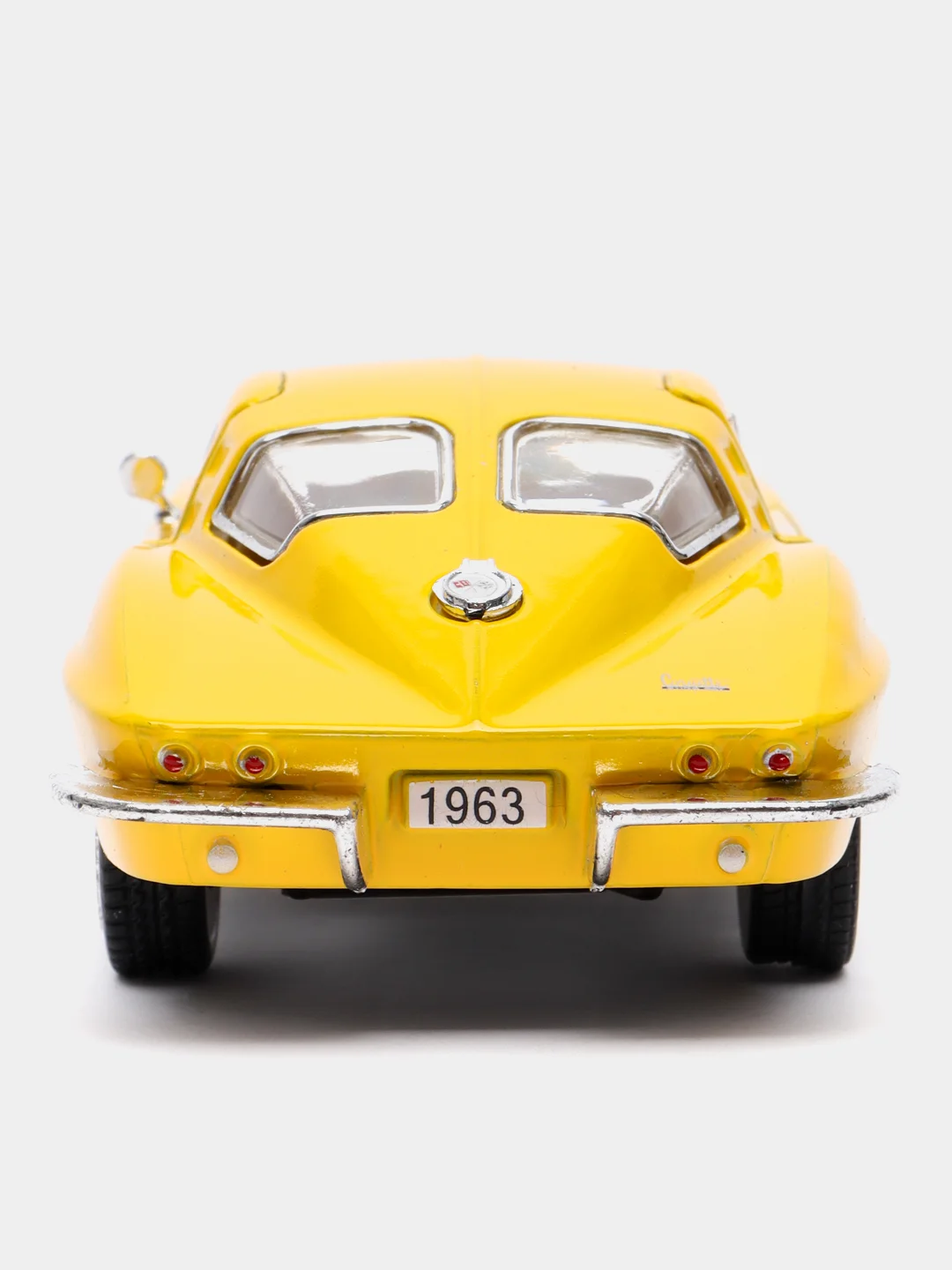 Желтый машина металлическая Kinsmart 1963 CORVETTE STING RAY KT5358D
