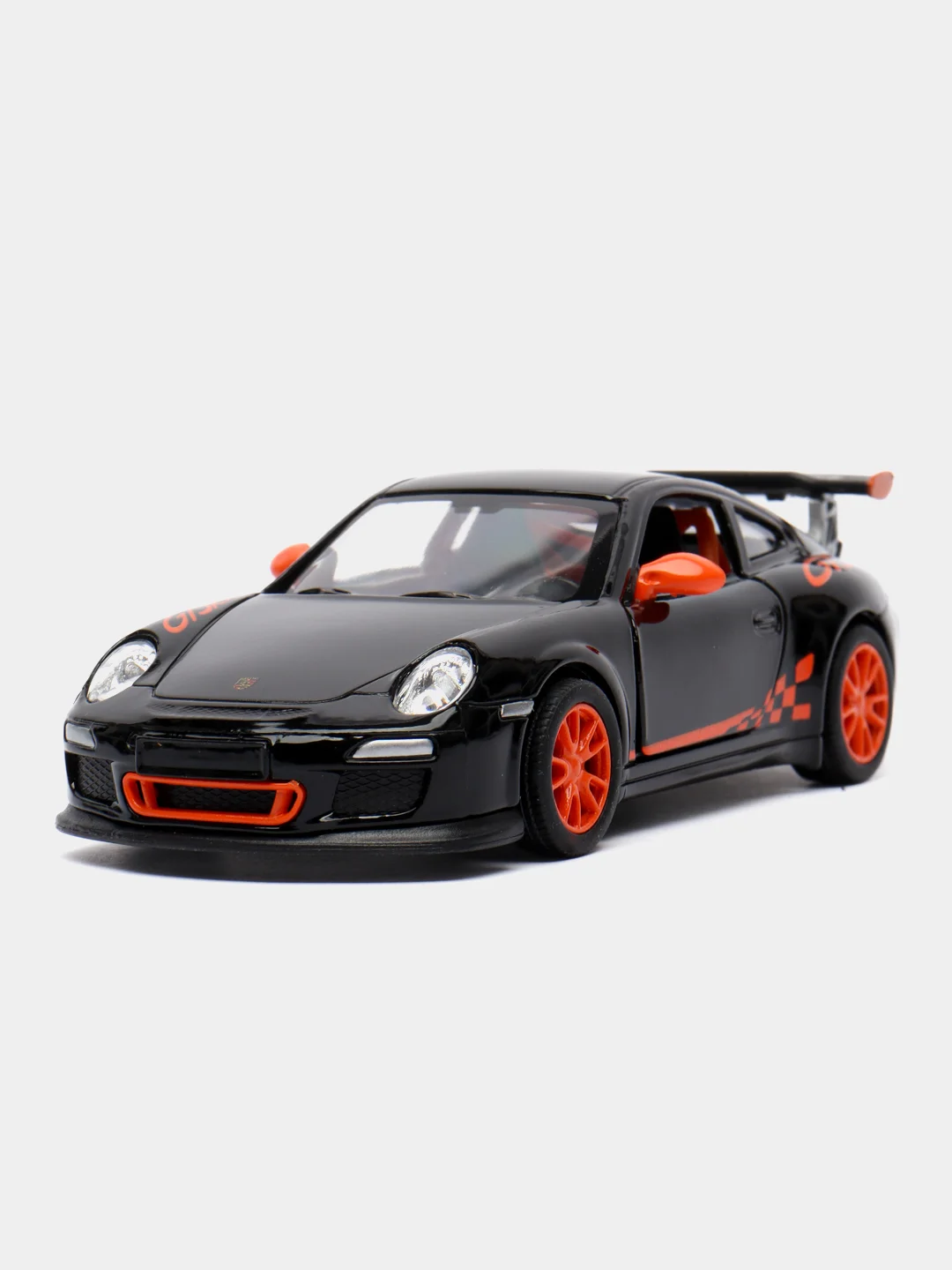 Черный 2010 Porsche 911 GST RS KINSMART KT5352D