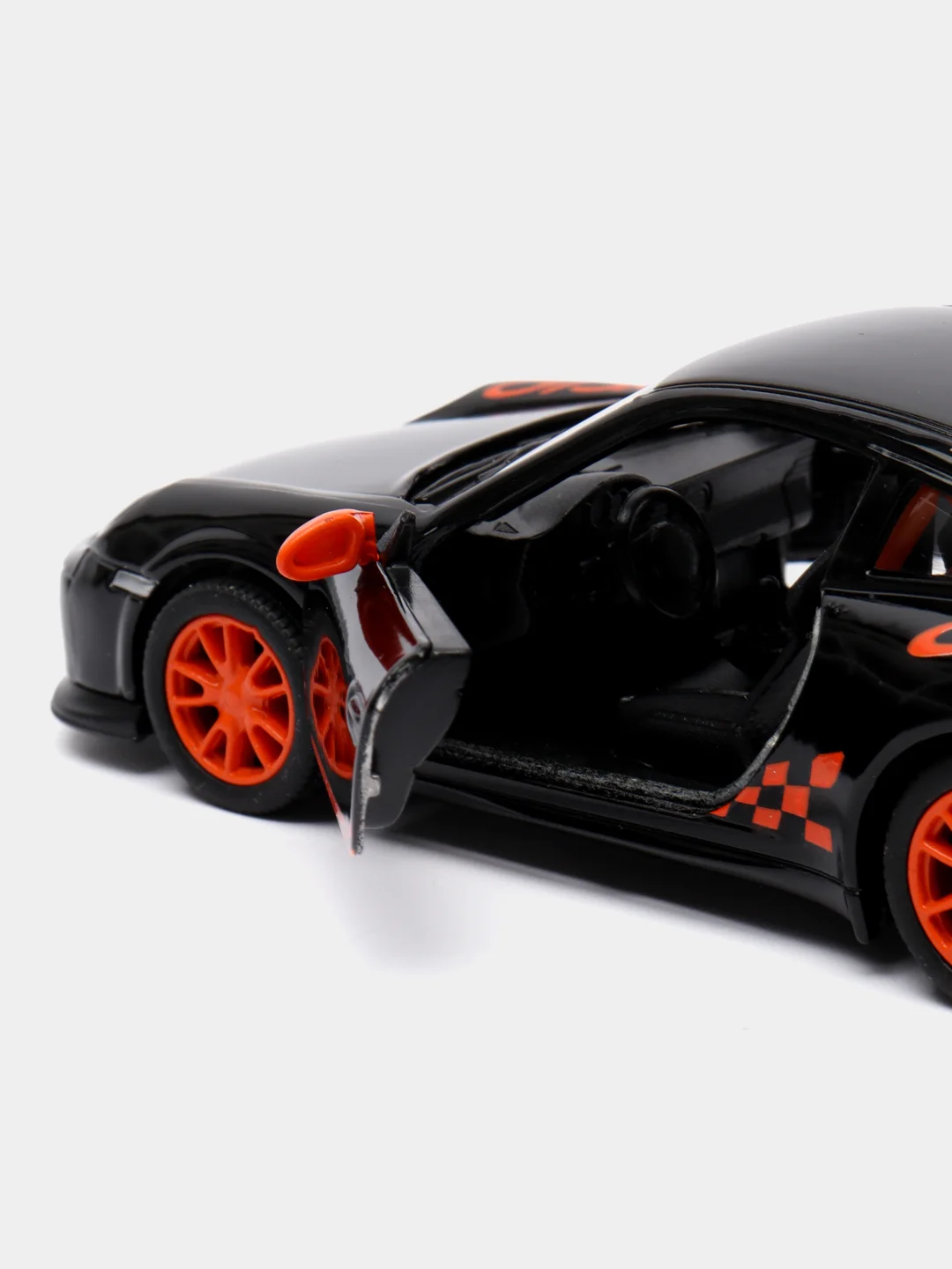 Черный 2010 Porsche 911 GST RS KINSMART KT5352D