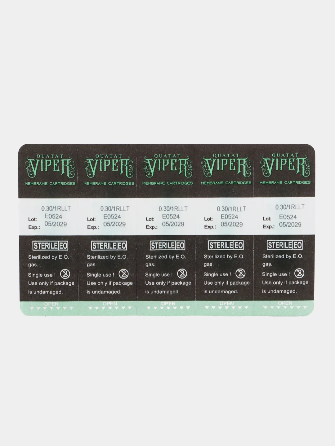 Картридж для тату и перманентного макияжа VIPER (QUATAT)  0,3 мм 1001RLLT