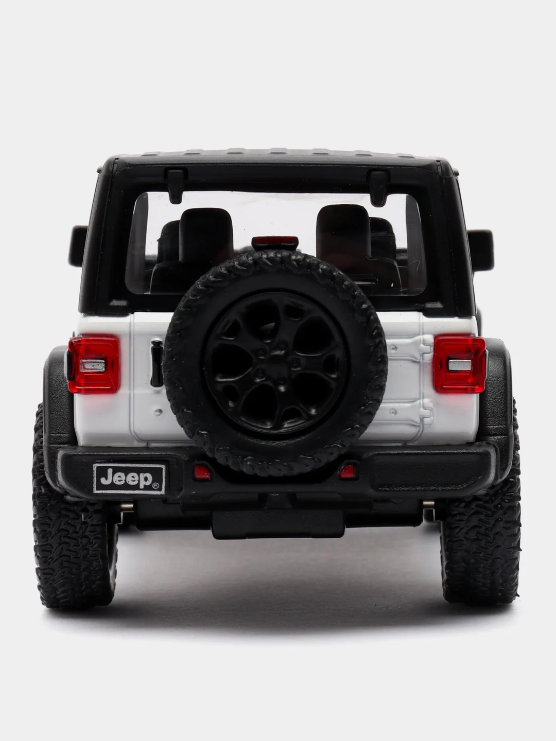 Белый 2018 Jeep Wrangler Rubicon 4x4 with Top 1:34 KT5412DK