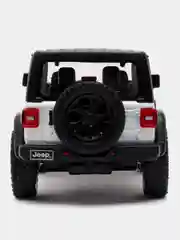Белый 2018 Jeep Wrangler Rubicon 4x4 with Top 1:34 KT5412DK