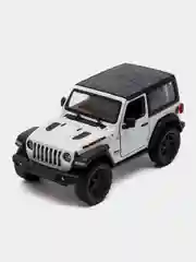 Белый 2018 Jeep Wrangler Rubicon 4x4 with Top 1:34 KT5412DK