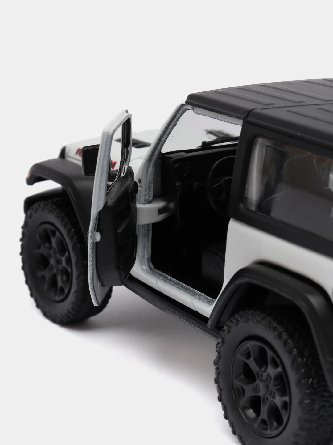 Белый 2018 Jeep Wrangler Rubicon 4x4 with Top 1:34 KT5412DK