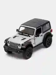 Серебряный 2018 Jeep Wrangler Rubicon 4x4 with Top 1:34 KT5412DK