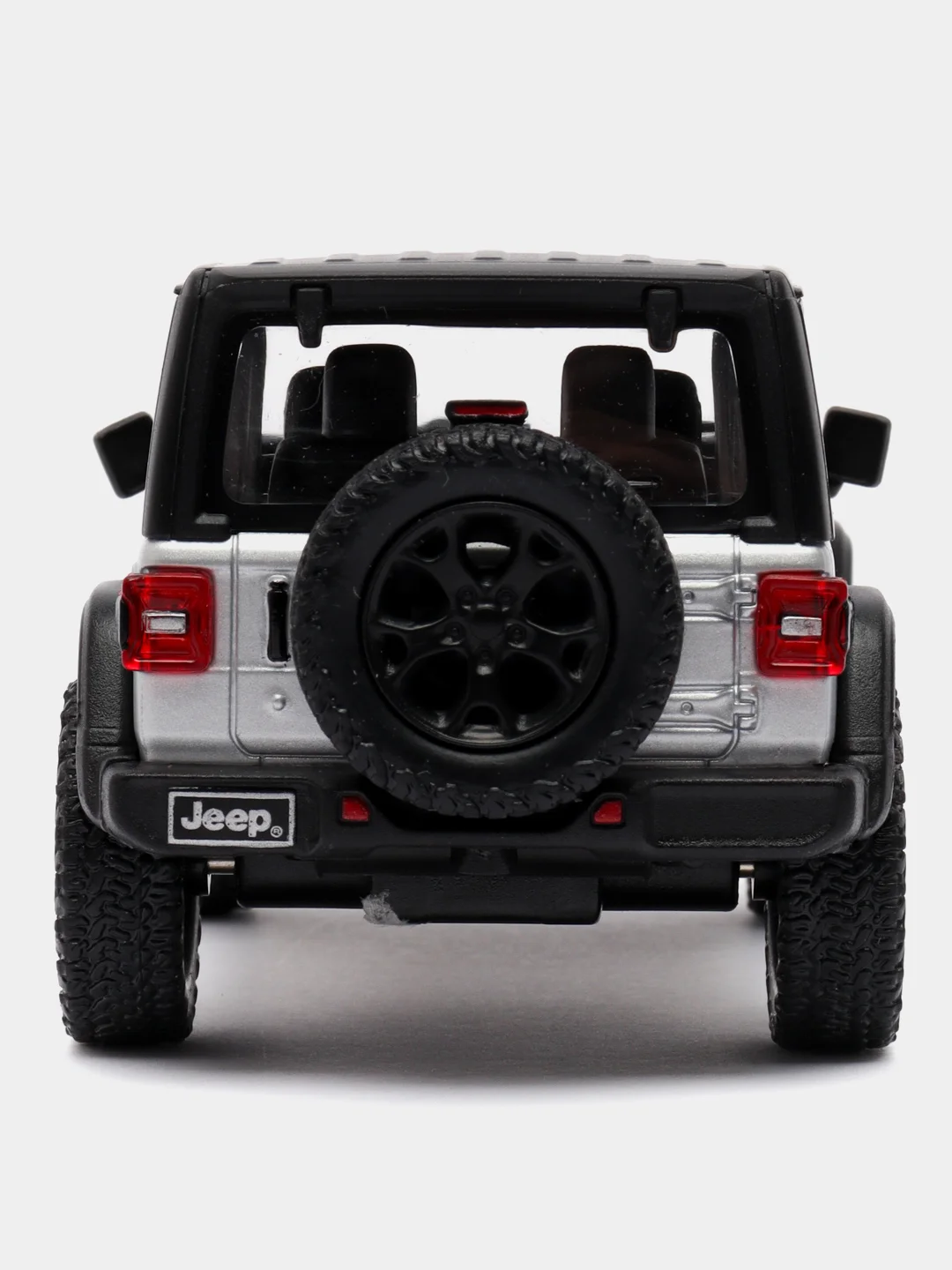Серебряный 2018 Jeep Wrangler Rubicon 4x4 with Top 1:34 KT5412DK