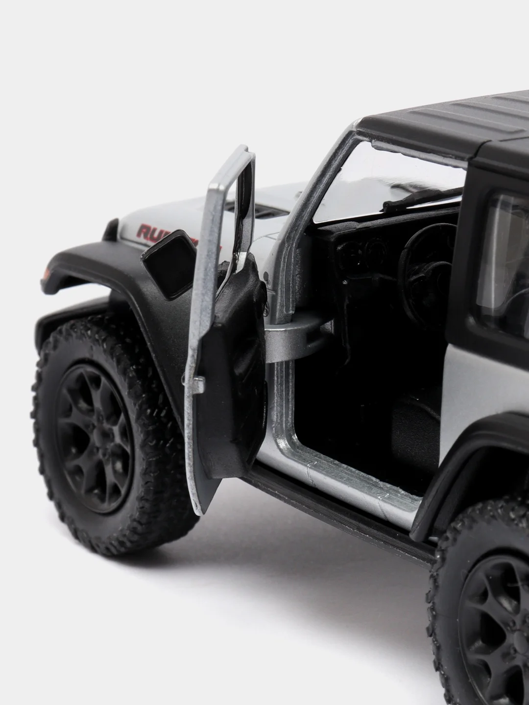 Серебряный 2018 Jeep Wrangler Rubicon 4x4 with Top 1:34 KT5412DK
