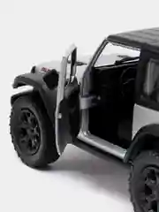 Серебряный 2018 Jeep Wrangler Rubicon 4x4 with Top 1:34 KT5412DK