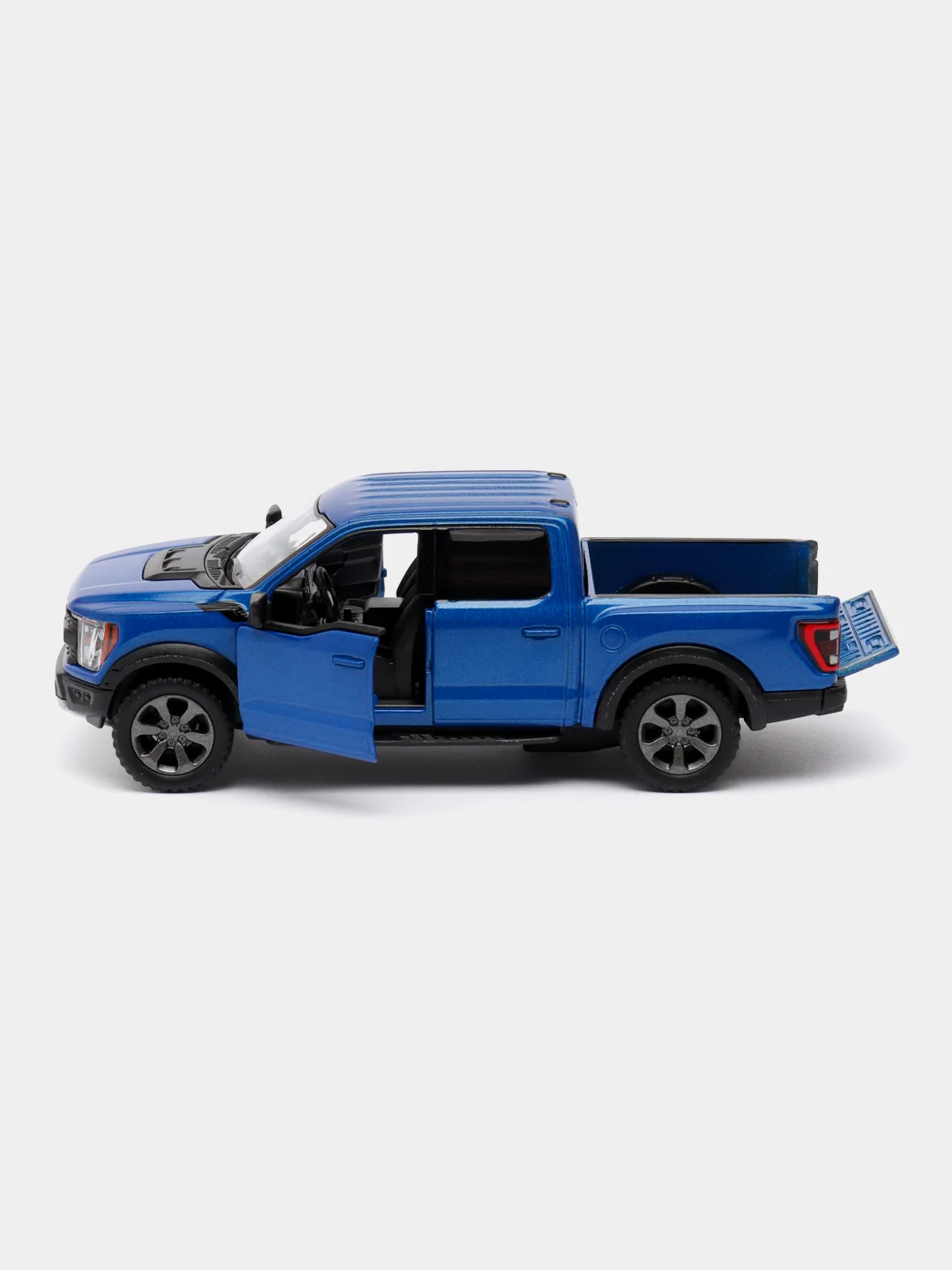 Красный машинка металлическая Kinsmart 1:46 2022 Ford F-150 Raptor Livery Edition KT5436D