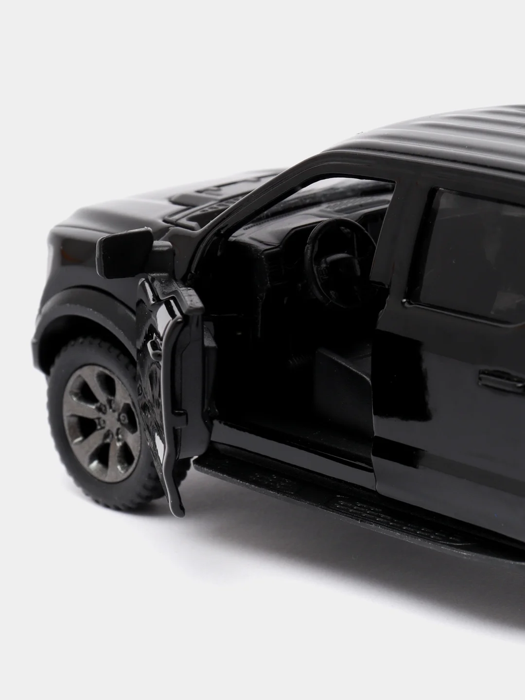 Черный машинка металлическая Kinsmart 1:46 2022 Ford F-150 Raptor Livery Edition KT5436D