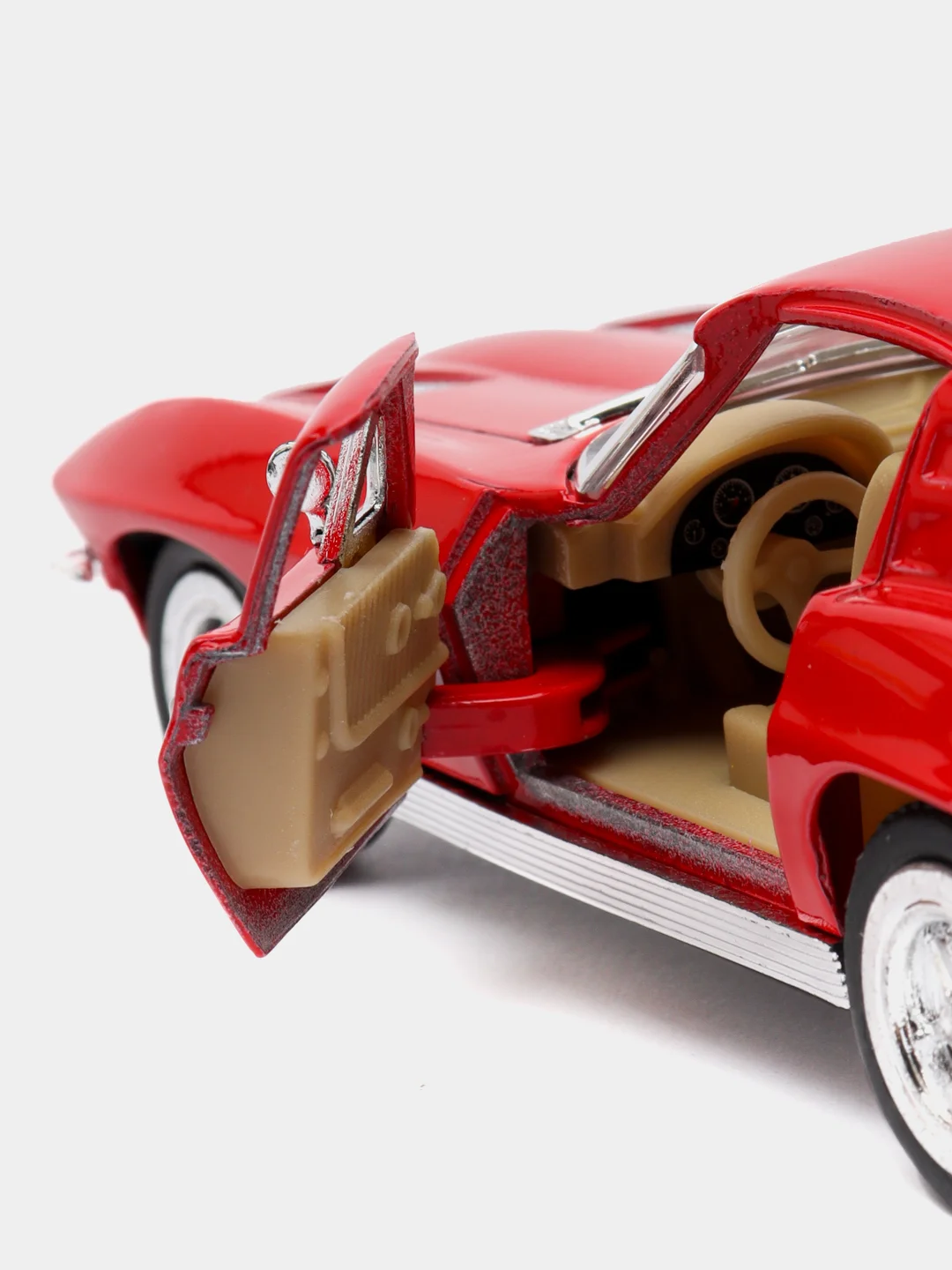 Красный машина металлическая Kinsmart 1963 CORVETTE STING RAY KT5358D