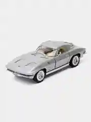 Серебряный машина металлическая Kinsmart 1963 CORVETTE STING RAY KT5358D