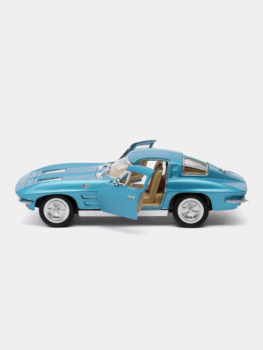 Синий машина металлическая Kinsmart 1963 CORVETTE STING RAY KT5358D