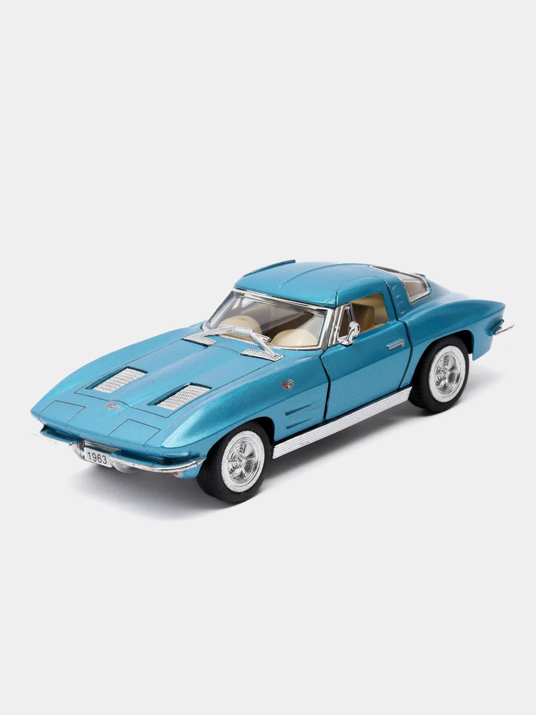 Синий машина металлическая Kinsmart 1963 CORVETTE STING RAY KT5358D