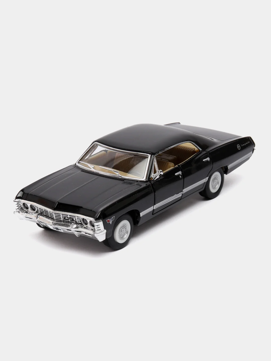 Черный машина металлическая Kinsmart Chevrolet Impala 1967. 1:43 KT5418D