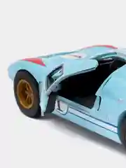 Голубой металлическая машинка 1:32 1966 Ford GT40 MKII KT5427D KT5427DF